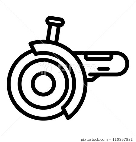Tool grinding machine icon. Outline tool grinding machine vector icon for web design isolated on white background Tool grinding machine icon. Outline tool grinding machine vector icon for web design isolated on white background 110597881