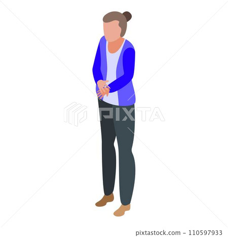 Successful business woman at home icon. Isometric of successful business woman at home vector icon for web design isolated on white background Successful business woman at home icon. Isometric of successful business woman at home vector icon for web design isolated on white background 110597933
