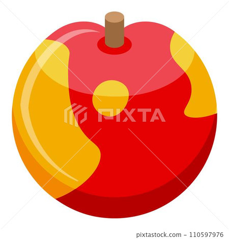 Healthy breakfast peach icon. Isometric of healthy breakfast peach vector icon for web design isolated on white background Healthy breakfast peach icon. Isometric of healthy breakfast peach vector icon for web design isolated on white background 110597976