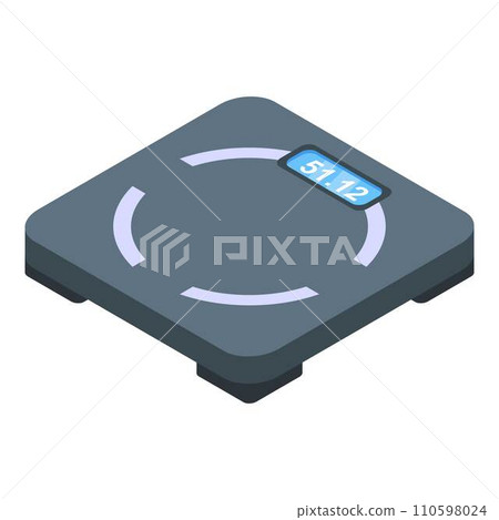 Healthy lifestyle scales icon. Isometric of healthy lifestyle scales vector icon for web design isolated on white background Healthy lifestyle scales icon. Isometric of healthy lifestyle scales vector icon for web design isolated on white background 110598024