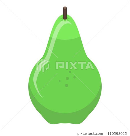 Healthy pear food icon. Isometric of healthy pear food vector icon for web design isolated on white background 110598025