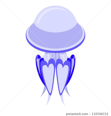 Water jellyfish icon. Isometric of water jellyfish vector icon for web design isolated on white background Water jellyfish icon. Isometric of water jellyfish vector icon for web design isolated on white background 110598152