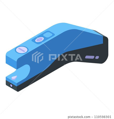 Handle taser icon. Isometric of handle taser vector icon for web design isolated on white background Handle taser icon. Isometric of handle taser vector icon for web design isolated on white background 110598301