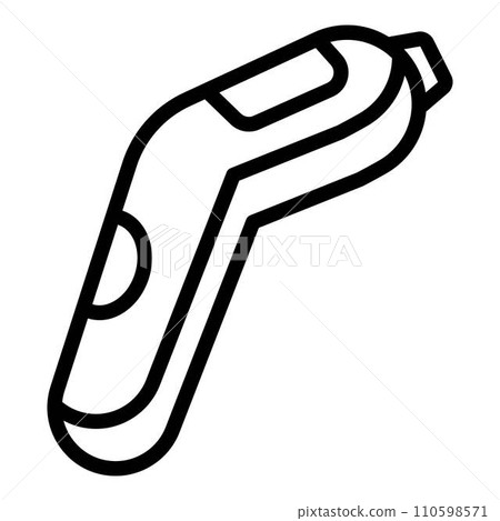 Infrared thermometer icon. Outline infrared thermometer vector icon for web design isolated on white background Infrared thermometer icon. Outline infrared thermometer vector icon for web design isolated on white background 110598571