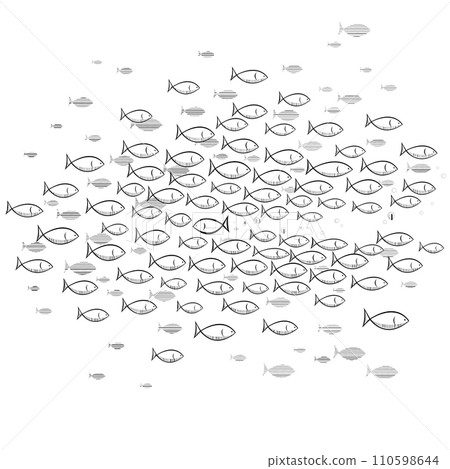 Odd fish going the wrong way Odd fish going the wrong way 110598644