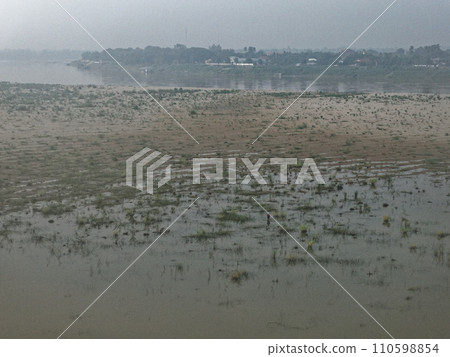 Laos Vang Vieng landscape Mekong River tributary Laos Vang Vieng landscape Mekong River tributary 110598854