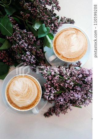 Cup of coffee background, coffee time photo Cup of coffee background, coffee time photo 110599208