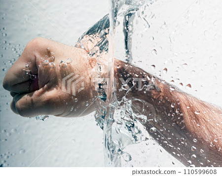 Hands wash procedure, cleaning hands with soap from viruses and contamination. Wash hands before dinner Hands wash procedure, cleaning hands with soap from viruses and contamination. Wash hands before dinner 110599608