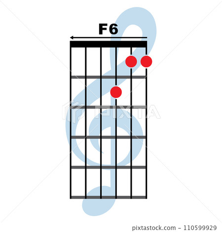 F6 guitar chord icon F6 guitar chord icon 110599929