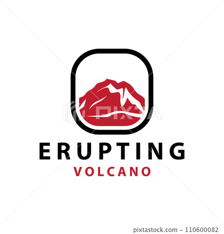 Volcano logo design inspiration natural scenery volcano eruption mountain elegant premium Volcano logo design inspiration natural scenery volcano eruption mountain elegant premium 110600082