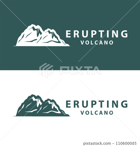 Volcano logo design inspiration natural scenery volcano eruption mountain elegant premium Volcano logo design inspiration natural scenery volcano eruption mountain elegant premium 110600085