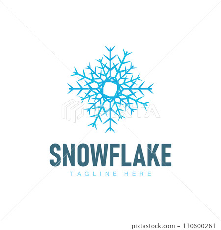Snowflake logo vector winter simple abstract model design template Snowflake logo vector winter simple abstract model design template 110600261