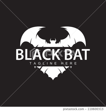Halloween bat logo bat night animal design vector illustration template Halloween bat logo bat night animal design vector illustration template 110600313