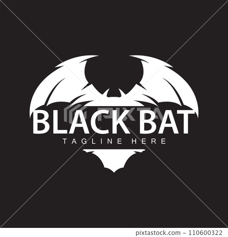 Halloween bat logo bat night animal design vector illustration template Halloween bat logo bat night animal design vector illustration template 110600322