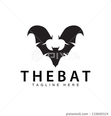 Halloween bat logo bat night animal design vector illustration template Halloween bat logo bat night animal design vector illustration template 110600324