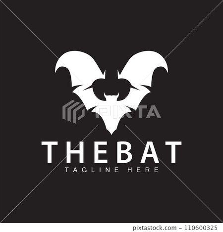Halloween bat logo bat night animal design vector illustration template Halloween bat logo bat night animal design vector illustration template 110600325
