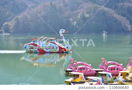 Swan boat on Lake Sagami 110600680