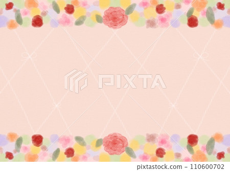 七彩花朵背景 110600702