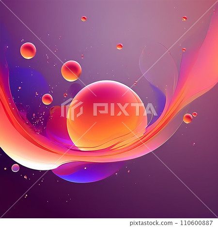 Abstract modern liquid background and texture. Design colorful liquid gradient background for use. 110600887