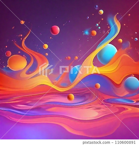 Abstract modern liquid background and texture. Design colorful liquid gradient background for use. Abstract modern liquid background and texture. Design colorful liquid gradient background for use. 110600891
