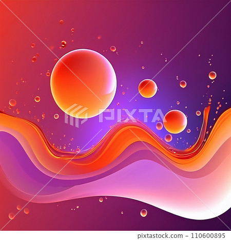 Abstract modern liquid background and texture. Design colorful liquid gradient background for use. 110600895