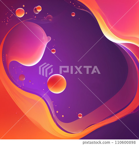 Abstract modern liquid background and texture. Design colorful liquid gradient background for use. 110600898