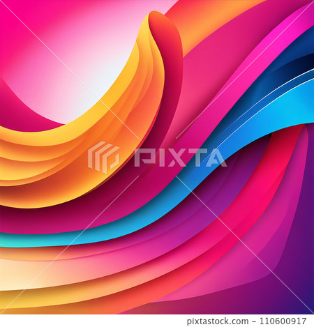 Abstract modern liquid background and texture. Design colorful liquid gradient background for use. 110600917