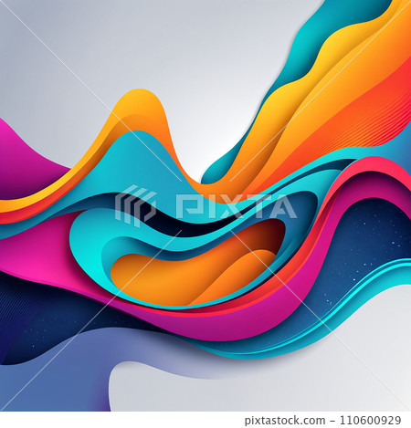 Abstract modern liquid background and texture. Design colorful liquid gradient background for use. 110600929