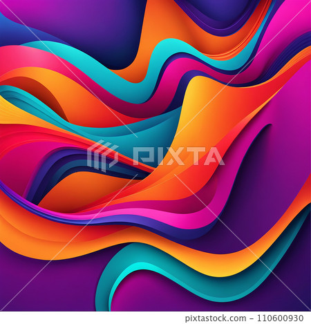 Abstract modern liquid background and texture. Design colorful liquid gradient background for use. 110600930