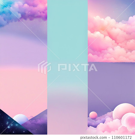 Abstract Aesthetic pastel background and texture. Design colorful gradient background for use. Abstract Aesthetic pastel background and texture. Design colorful gradient background for use. 110601172
