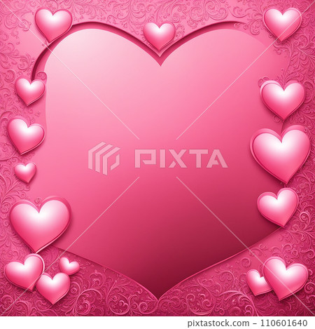 Abstract Valentine day background, valentine texture. Love concept. pink, red background, Valentine day banner design for use. 110601640