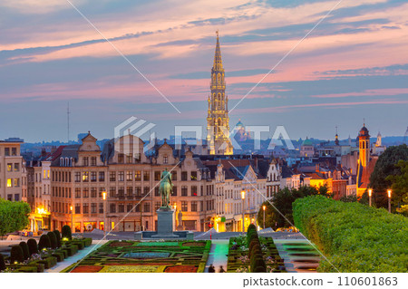 Brussels at night, Brussels, Belgium 110601863