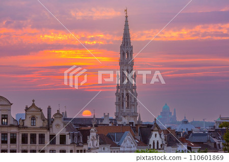 Brussels at night, Brussels, Belgium 110601869