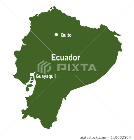 Ecuador map icon Ecuador map icon 110602504