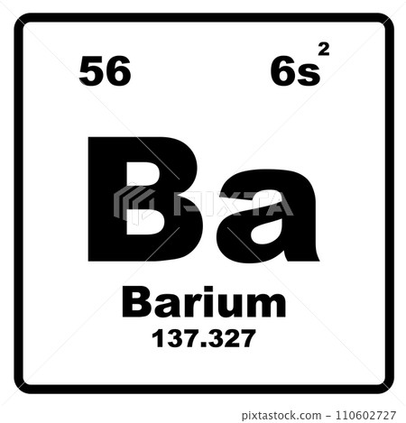 Barium Element icon 110602727