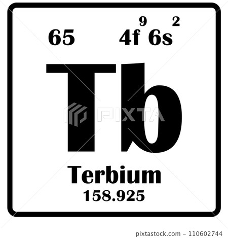 Terbium element icon Terbium element icon 110602744