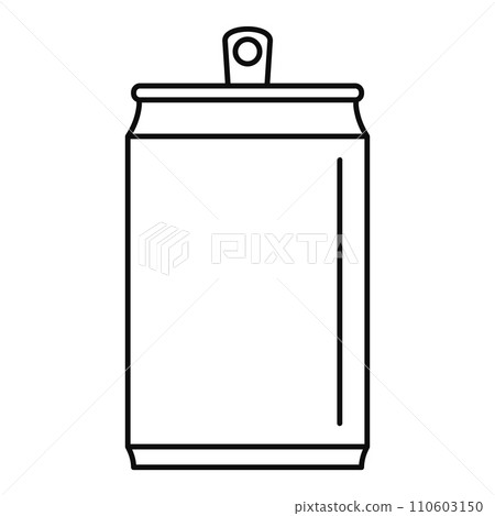Beer tin can icon. Outline illustration of beer tin can vector icon for web design isolated on white background Beer tin can icon. Outline illustration of beer tin can vector icon for web design isolated on white background 110603150