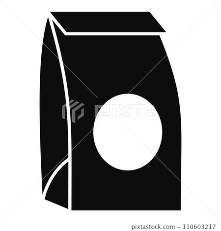 Paper packet icon. Simple illustration of paper packet vector icon for web design isolated on white background 110603217