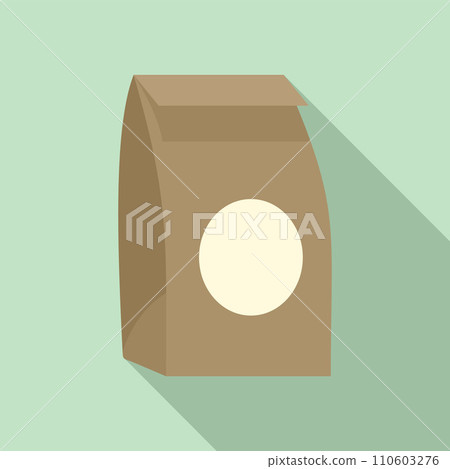 Paper packet icon. Flat illustration of paper packet vector icon for web design Paper packet icon. Flat illustration of paper packet vector icon for web design 110603276