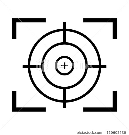 Gun target icon 110603286