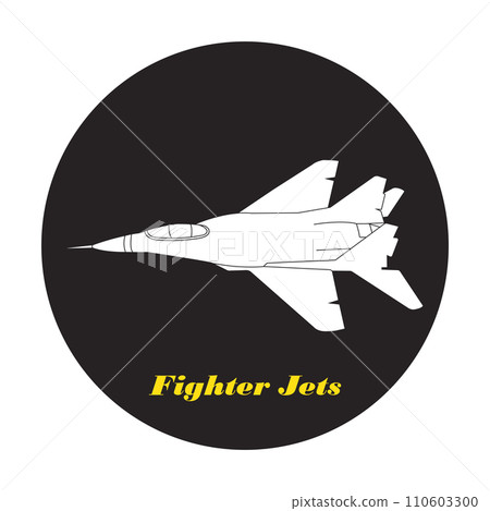 Fighter plane icon 110603300