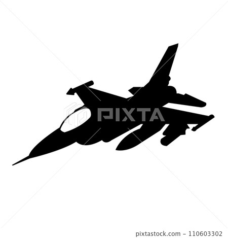 Fighter plane icon 110603302