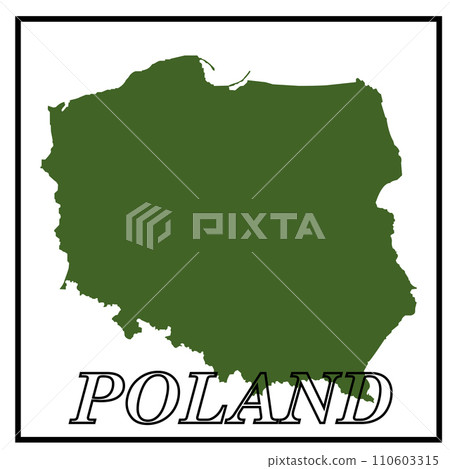 Poland map icon Poland map icon 110603315