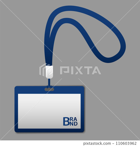 Personal badge icon. Realistic illustration of personal badge vector icon for web design Personal badge icon. Realistic illustration of personal badge vector icon for web design 110603962