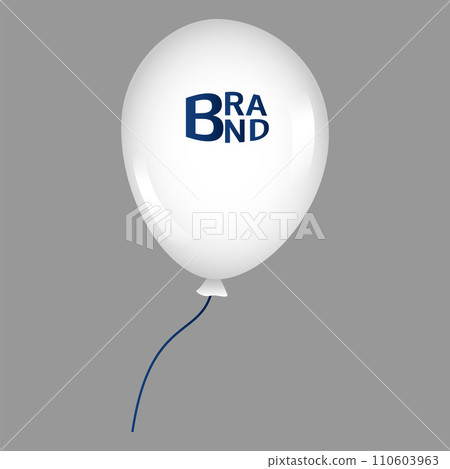 White air balloon icon. Realistic illustration of white air balloon vector icon for web design White air balloon icon. Realistic illustration of white air balloon vector icon for web design 110603963