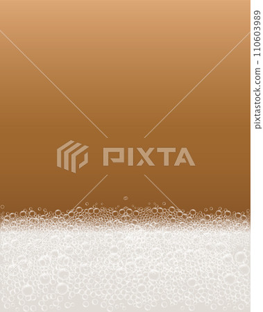 Soap bubble foam concept background. Realistic illustration of soap bubble foam vector concept background for web design 110603989