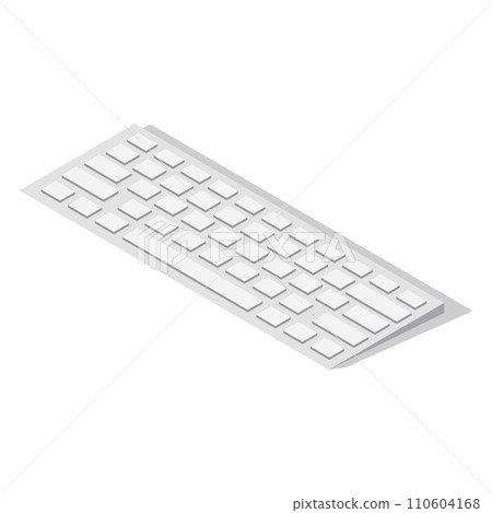 Keyboard icon set. Isometric set of keyboard vector icons for web design isolated on white background Keyboard icon set. Isometric set of keyboard vector icons for web design isolated on white background 110604168