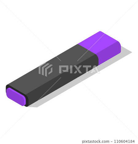 Purple office marker icon set. Isometric set of purple office marker vector icons for web design isolated on white background Purple office marker icon set. Isometric set of purple office marker vector icons for web design isolated on white background 110604184