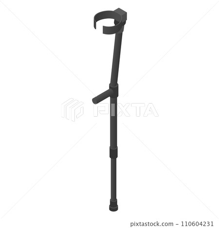Elbow crutch icon set. Isometric set of elbow crutch vector icons for web design isolated on white background Elbow crutch icon set. Isometric set of elbow crutch vector icons for web design isolated on white background 110604231
