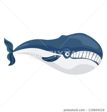 Whale icon. Cartoon of whale vector icon for web design isolated on white background Whale icon. Cartoon of whale vector icon for web design isolated on white background 110604528